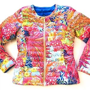 Lilly Pulitzer Puffer Reversible Jacket, Size M